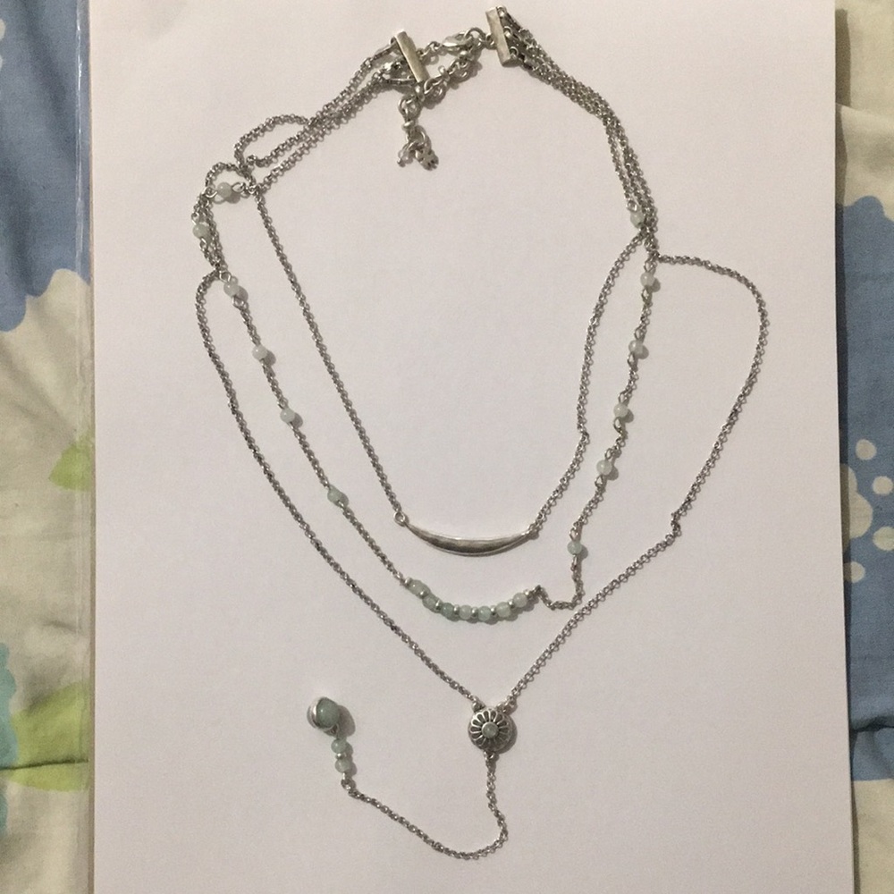 Lucky Brand three layer necklace